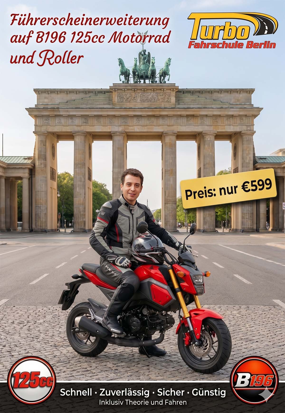 Turbo Fahrschule Berlin - Motorradfahren B196